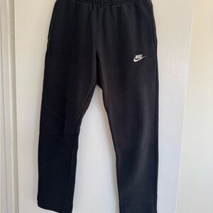 Nike Black Joggers with White Swoosh Tag
